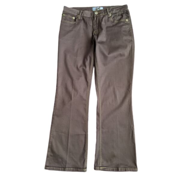 Crest Jeans Brown Stretch Bootcut Jeans - Picture 2 of 7